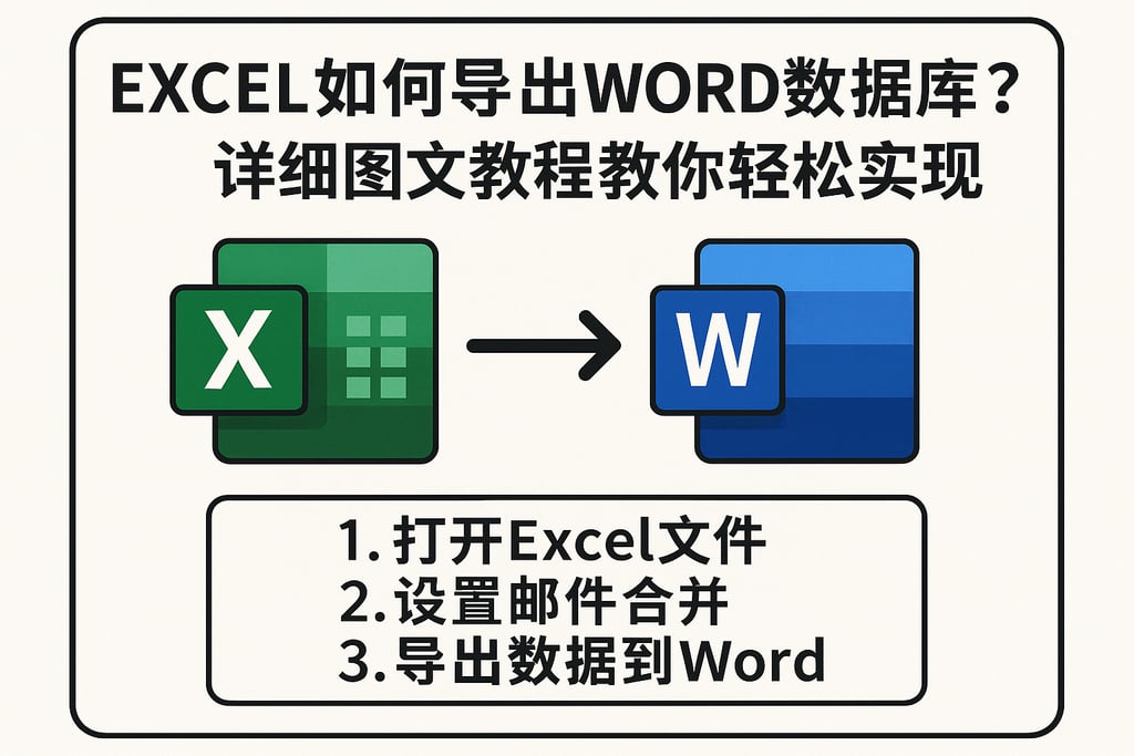 excel如何导出word数据库？详细图文教程教你轻松实现