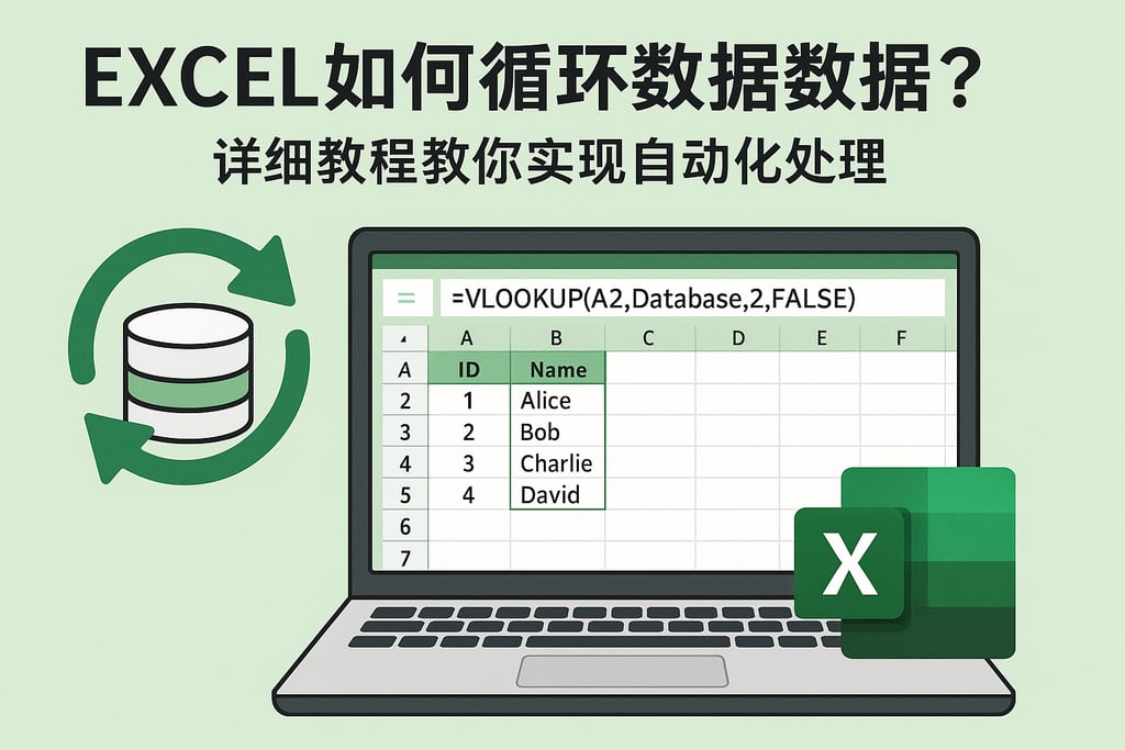 excel如何循环数据库数据？详细教程教你实现自动化处理