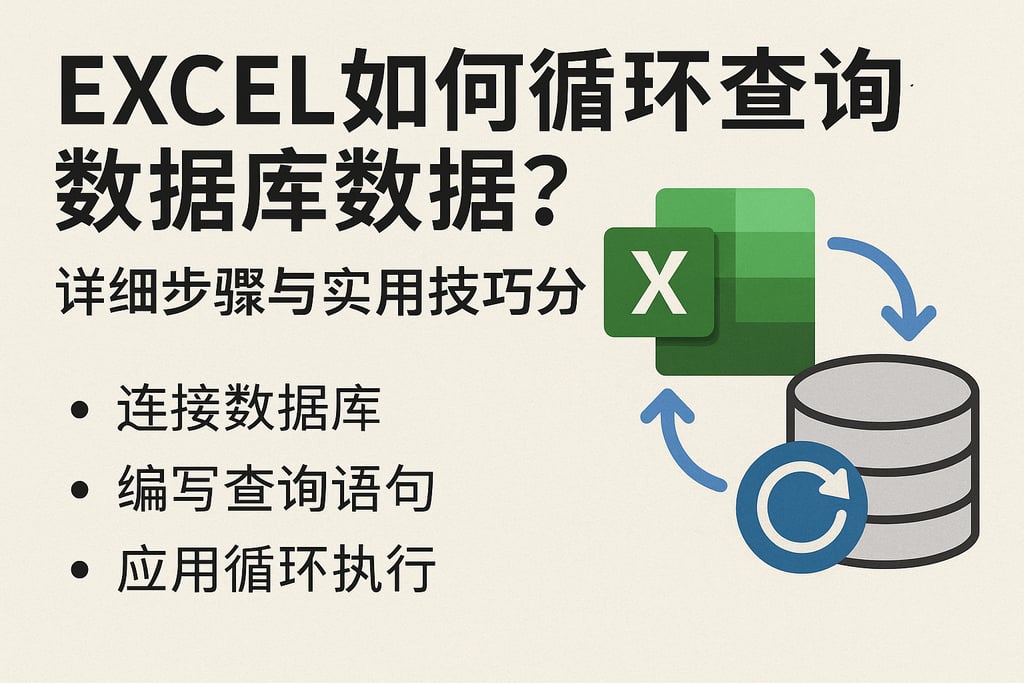 excel如何循环查询数据库数据？详细步骤与实用技巧分享