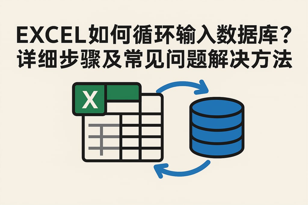 excel如何循环输入数据库？详细步骤及常见问题解决方法
