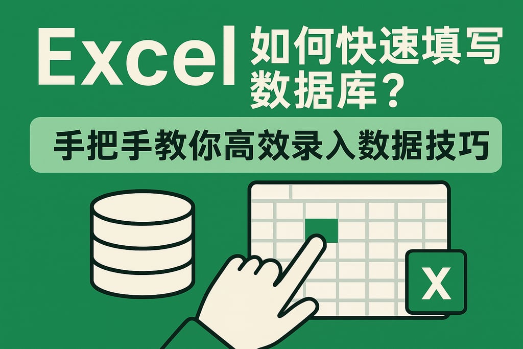 excel如何快速填写数据库？手把手教你高效录入数据技巧