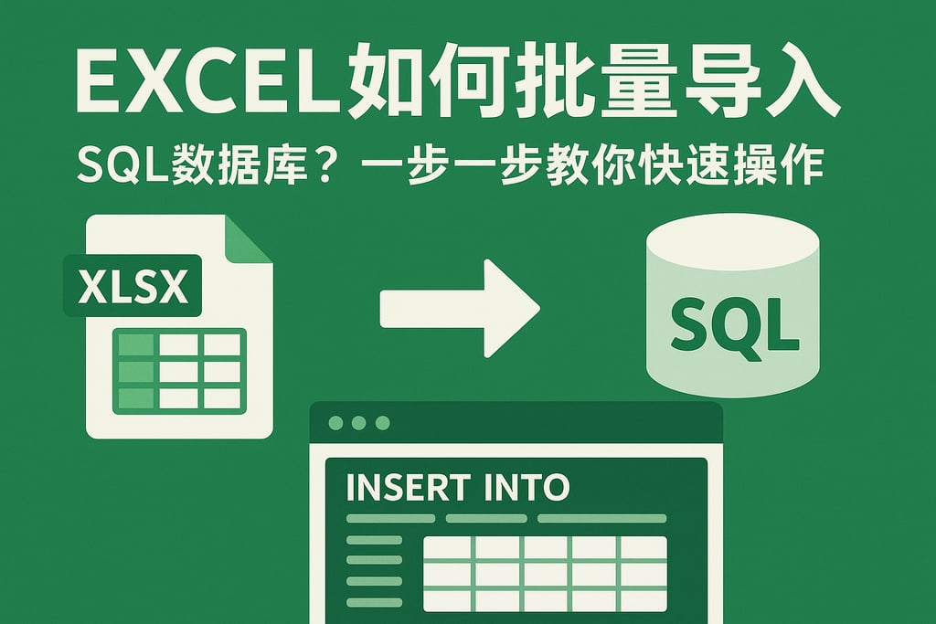excel如何批量导入SQL数据库？一步一步教你快速操作
