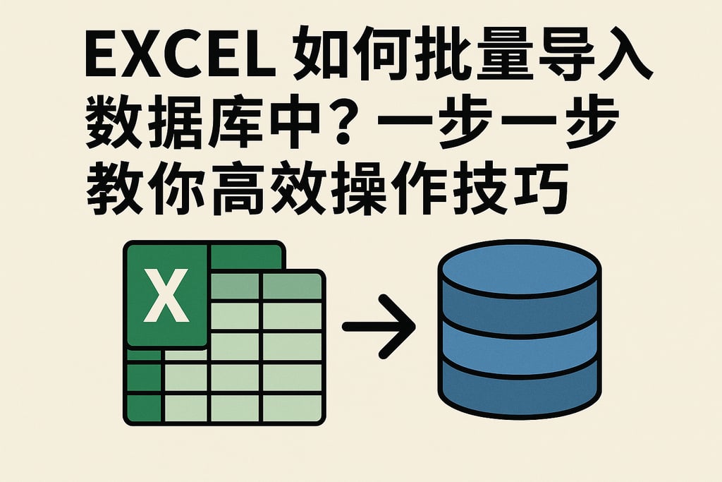 excel如何批量导入数据库中？一步一步教你高效操作技巧