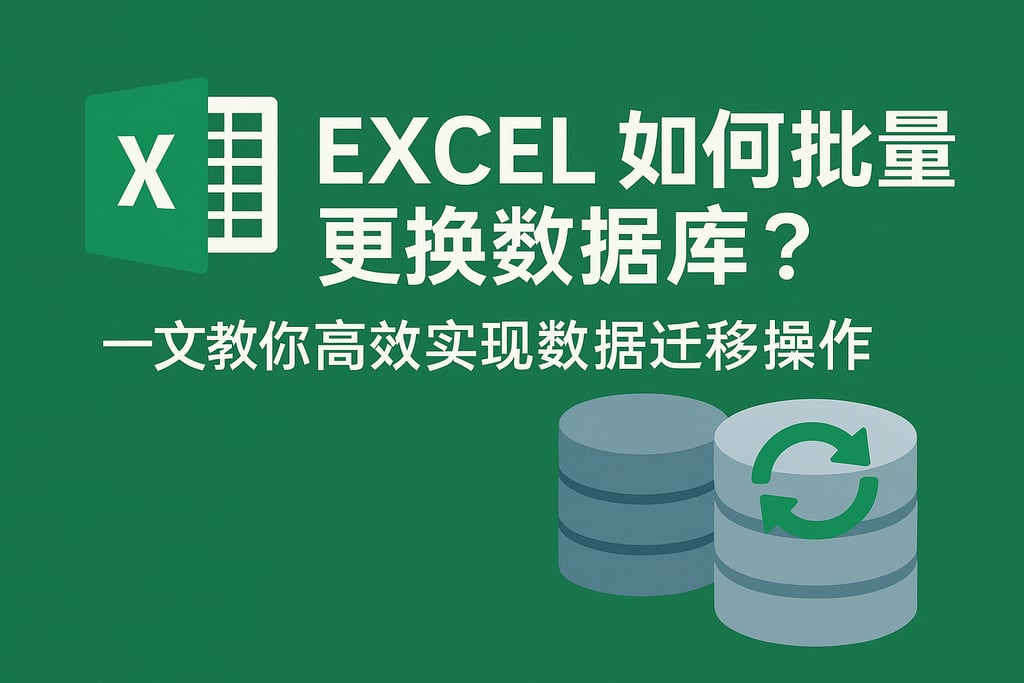 excel如何批量更换数据库？一文教你高效实现数据迁移操作