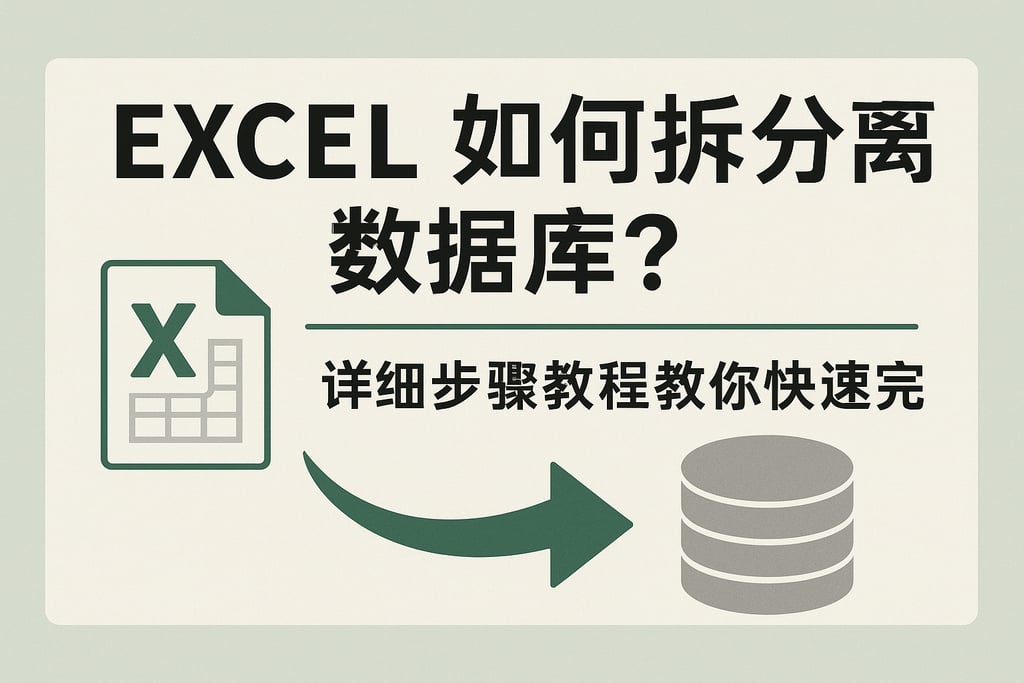 excel如何拆分离数据库？详细步骤教程教你快速完成
