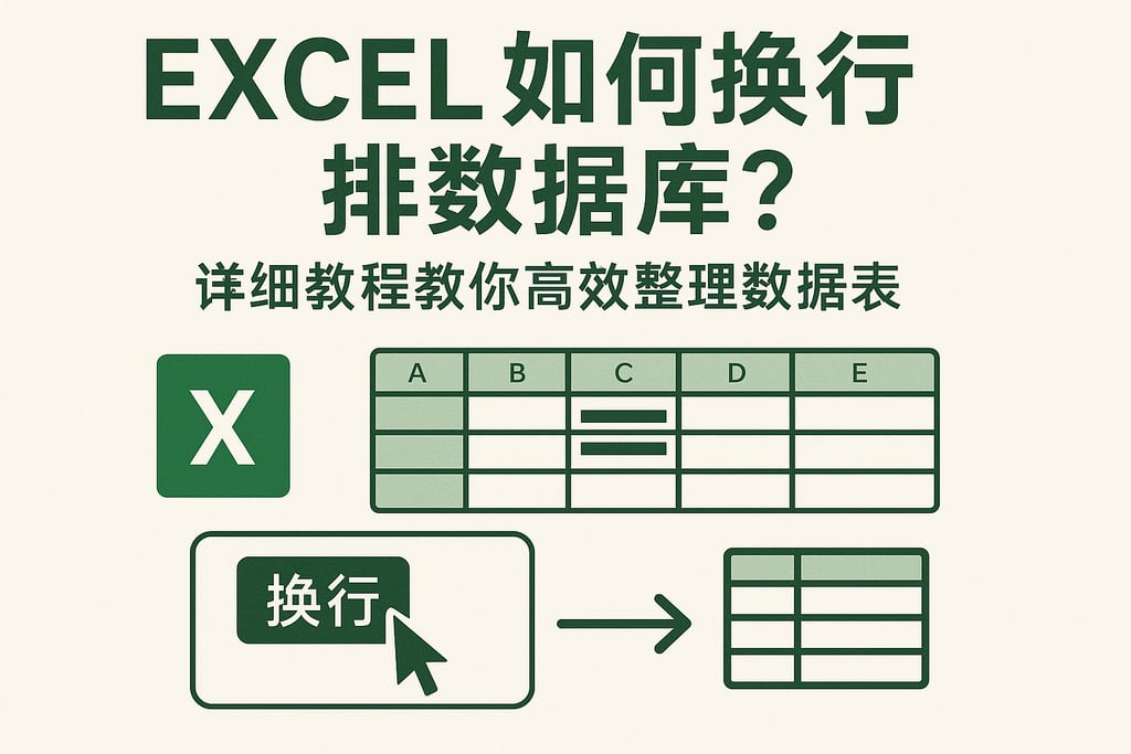 excel如何换行排数据库？详细教程教你高效整理数据表