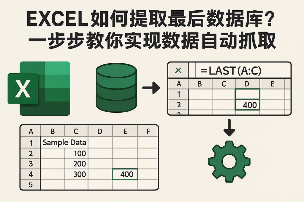excel如何提取最后数据库？一步步教你实现数据自动抓取