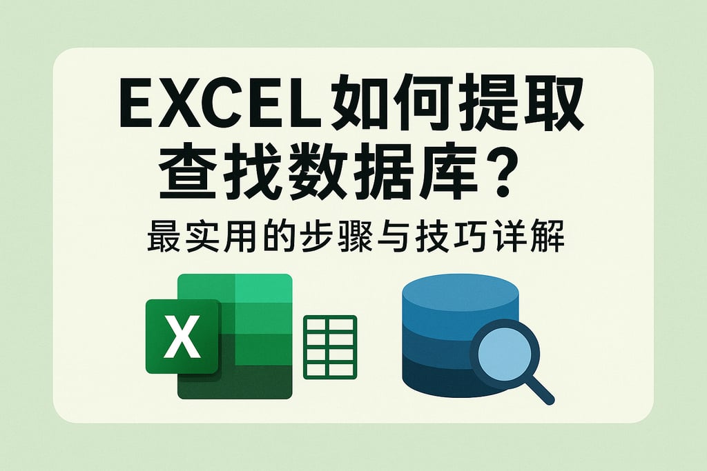 excel如何提取查找数据库？最实用的步骤与技巧详解