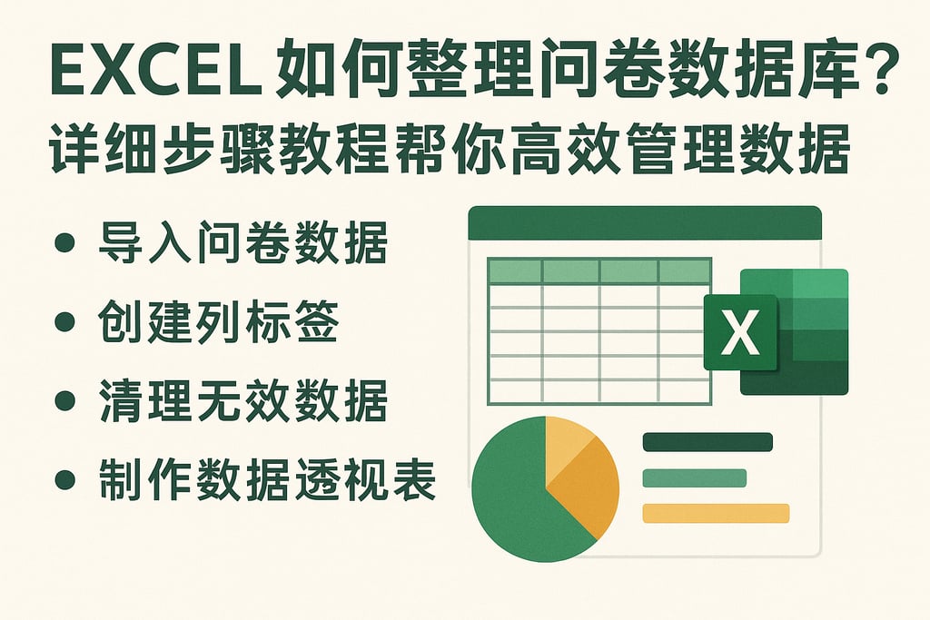 excel如何整理问卷数据库？详细步骤教程帮你高效管理数据