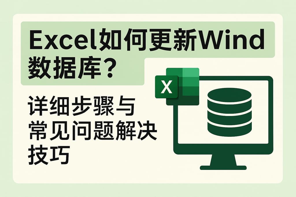 excel如何更新wind数据库？详细步骤与常见问题解决技巧