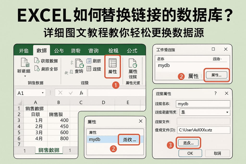 excel如何替换链接的数据库？详细图文教程教你轻松更换数据源