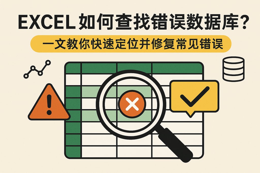 excel如何查找错误数据库？一文教你快速定位并修复常见错误