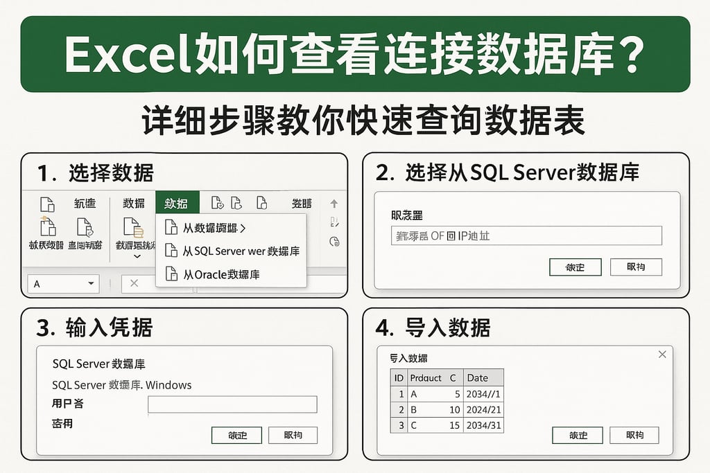 excel如何查看连接数据库？详细步骤教你快速查询数据表