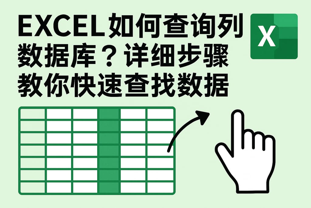 excel如何查询列数据库？详细步骤教你快速查找数据