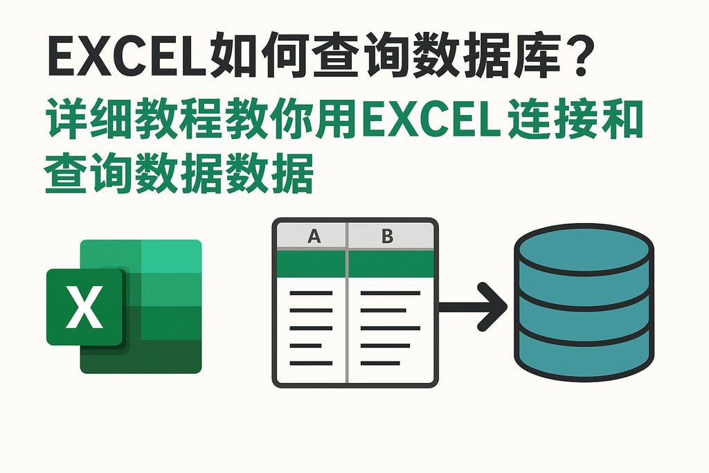 excel如何查询数据库？详细教程教你用excel连接和查询数据库数据