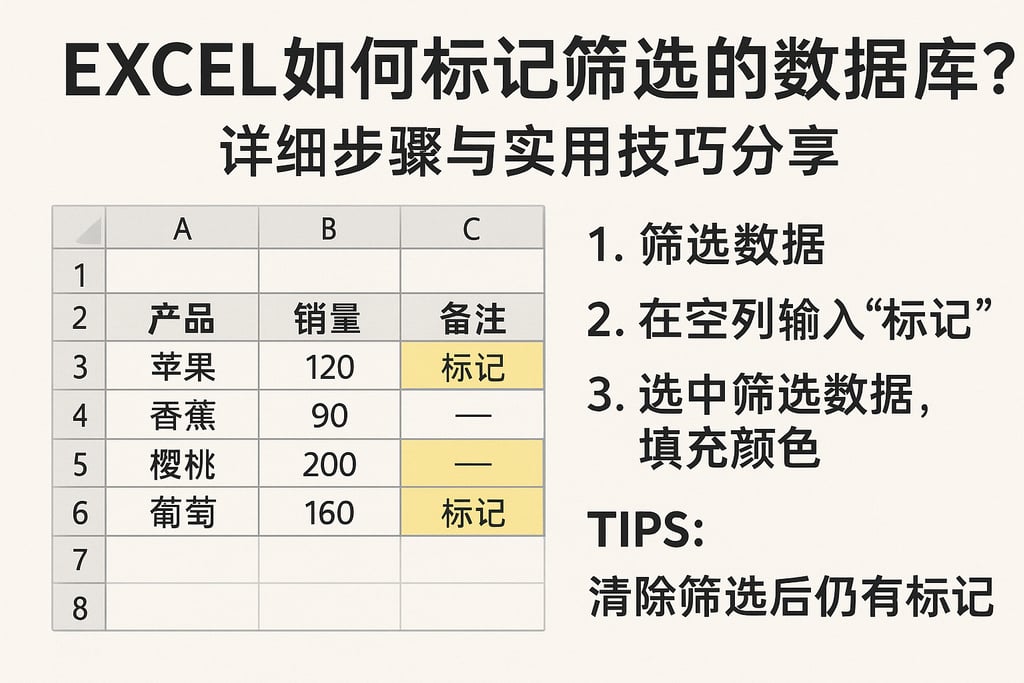 excel如何标记筛选的数据库？详细步骤与实用技巧分享
