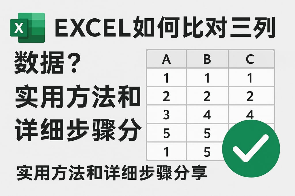excel如何比对三列数据库？实用方法和详细步骤分享