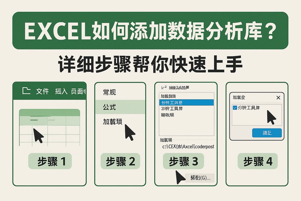 excel如何添加数据分析库？详细步骤帮你快速上手