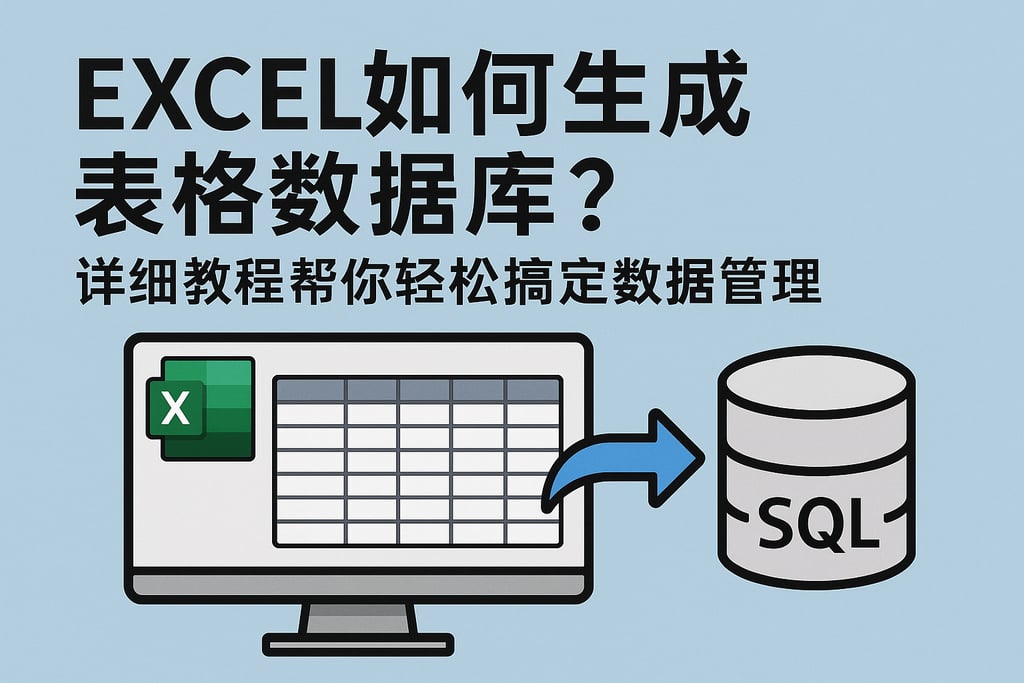 excel如何生成表格数据库？详细教程帮你轻松搞定数据管理
