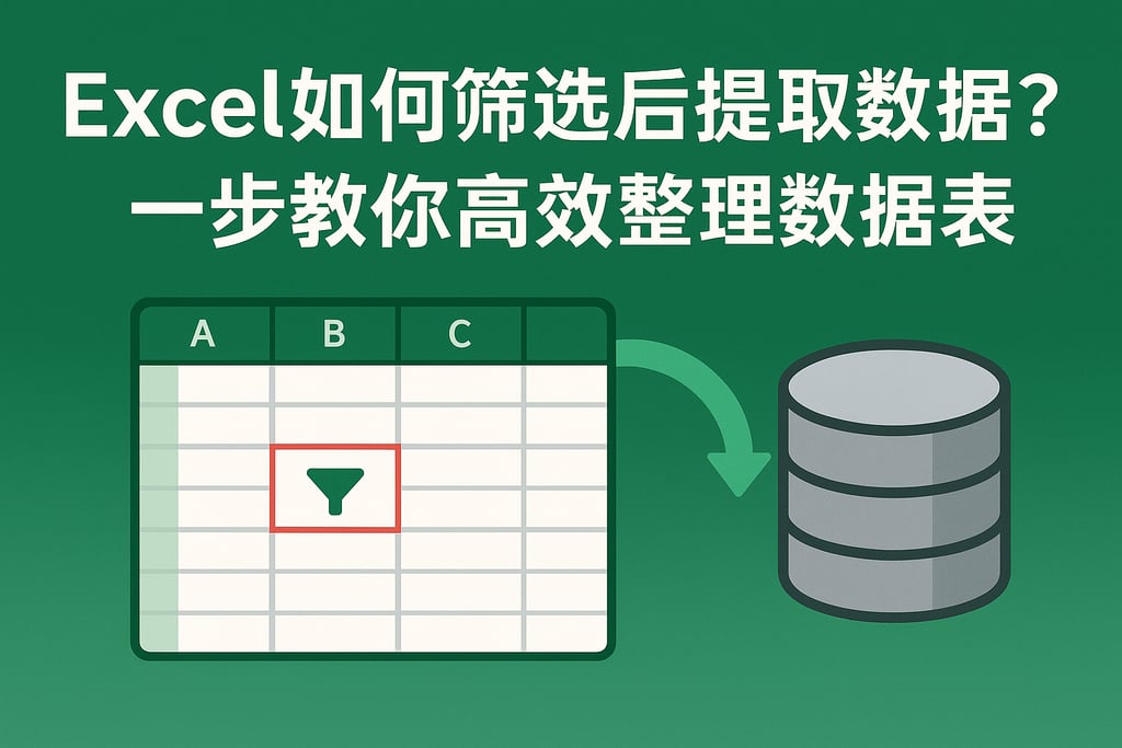 excel如何筛选后提取数据库？一步教你高效整理数据表