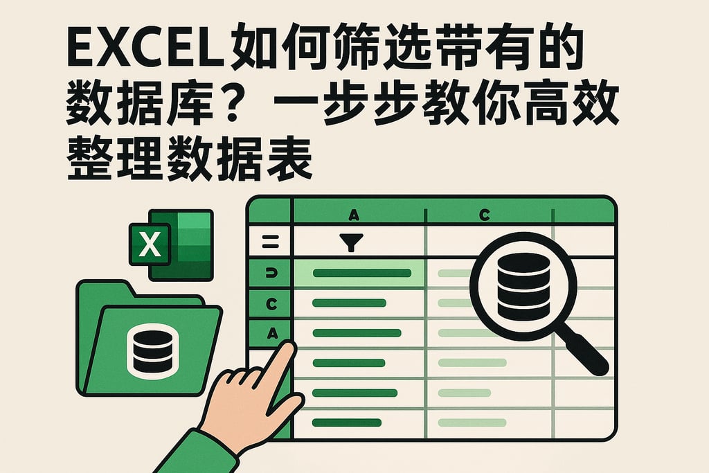 excel如何筛选带有的数据库？一步步教你高效整理数据表