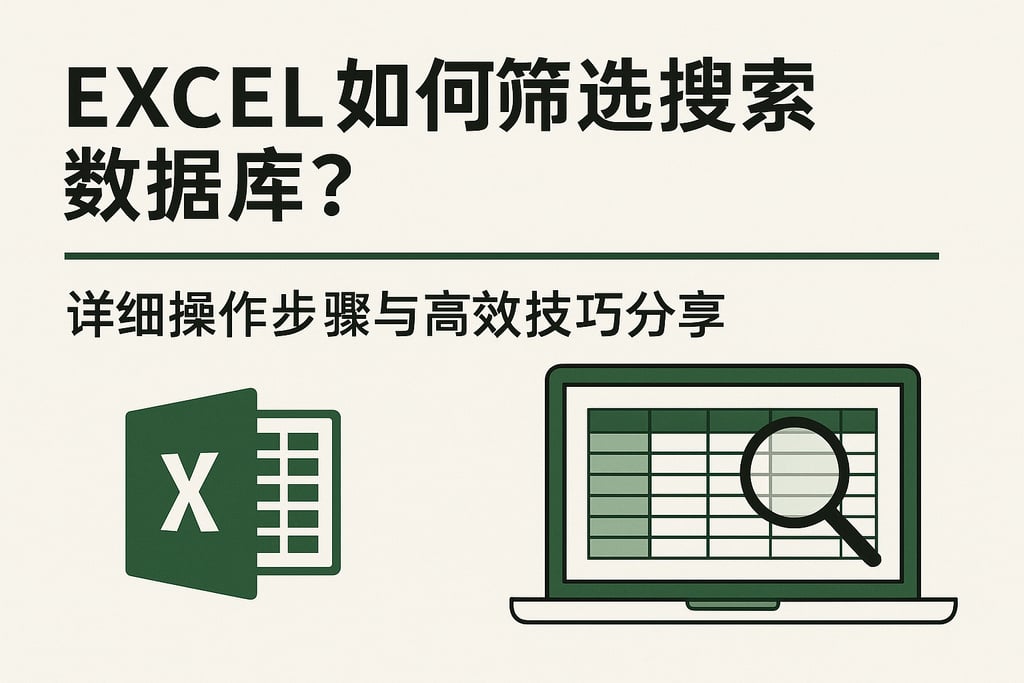 excel如何筛选搜索数据库？详细操作步骤与高效技巧分享