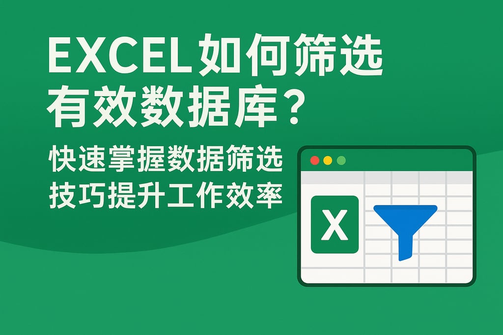 excel如何筛选有效数据库？快速掌握数据筛选技巧提升工作效率