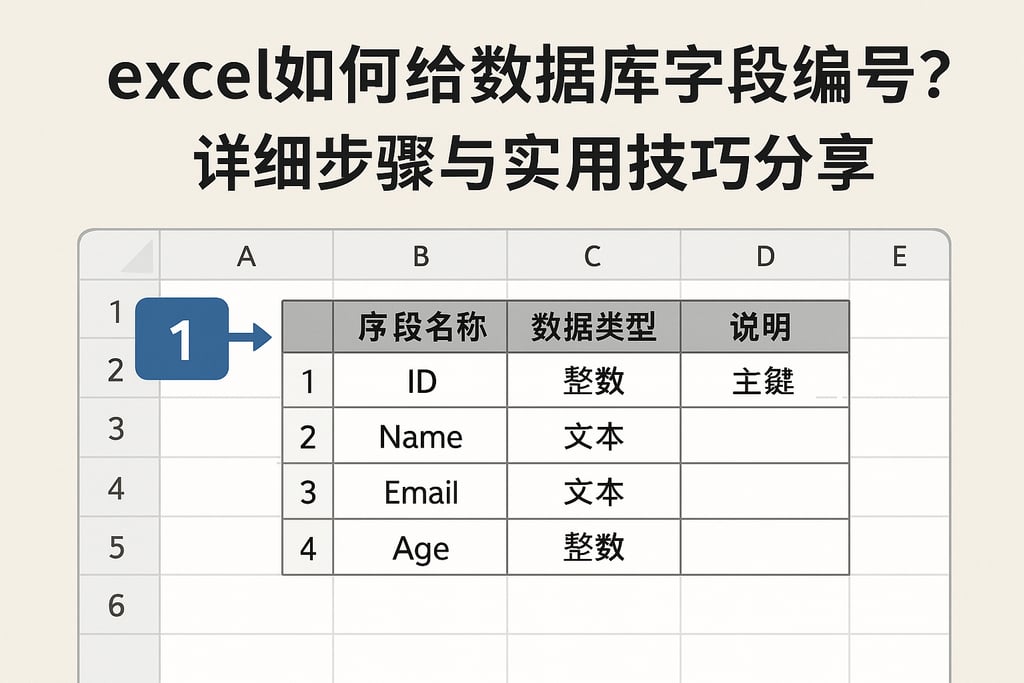 excel如何给数据库字段编号？详细步骤与实用技巧分享