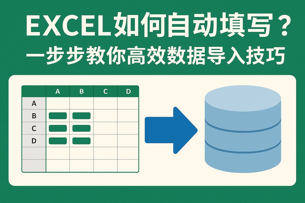excel如何自动填写数据库？一步步教你高效数据导入技巧