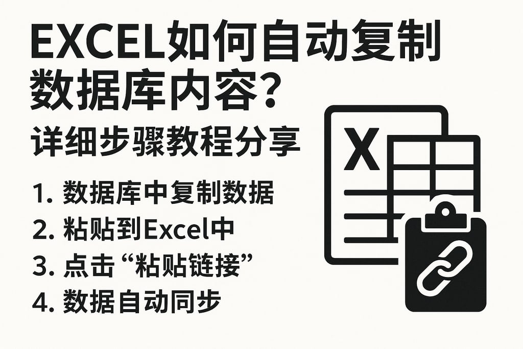 excel如何自动复制数据库内容？详细步骤教程分享