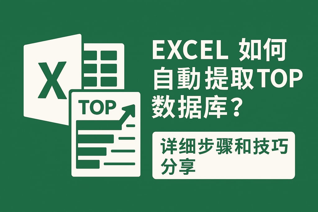 excel如何自动提取top数据库？详细步骤和技巧分享