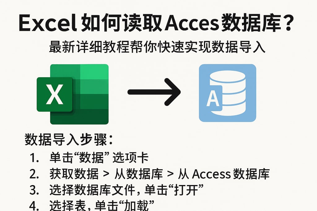 excel如何读取access数据库？最新详细教程帮你快速实现数据导入