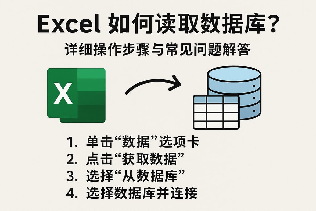 excel如何读取表格数据库数据库？详细操作步骤与常见问题解答