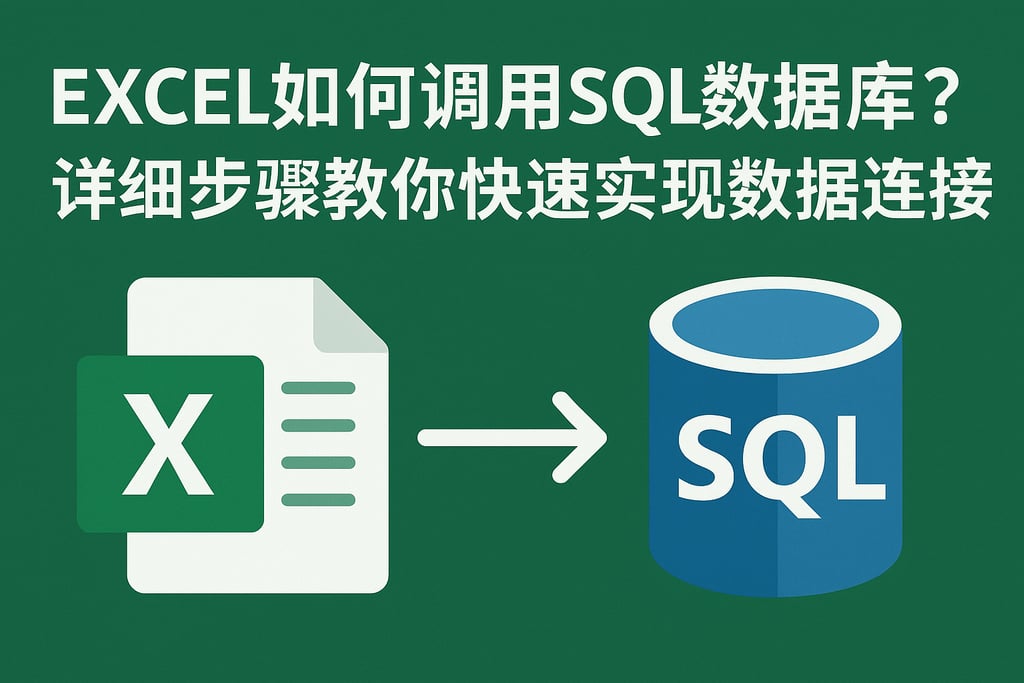 excel如何调用sql数据库？详细步骤教你快速实现数据连接