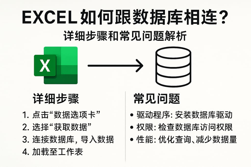 excel如何跟数据库相连？详细步骤和常见问题解析
