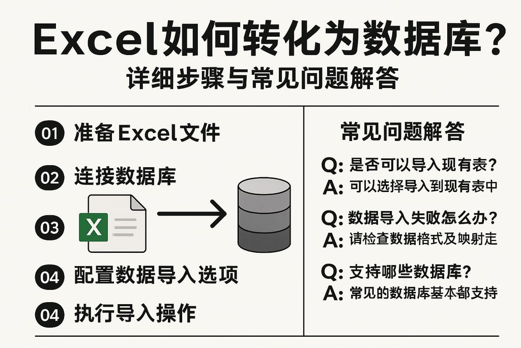 excel如何转化为数据库？详细步骤与常见问题解答