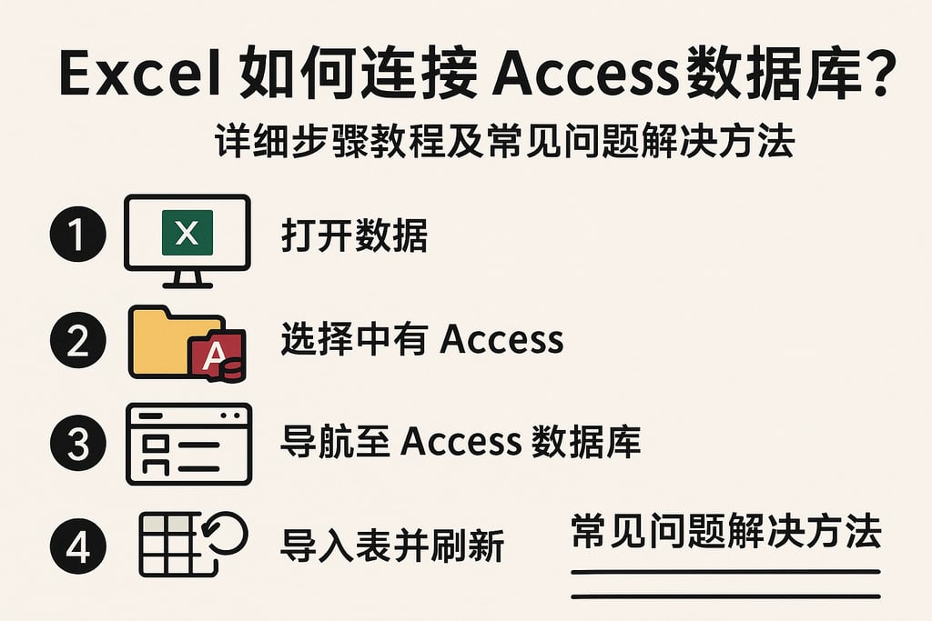 excel如何连接access数据库？详细步骤教程及常见问题解决方法