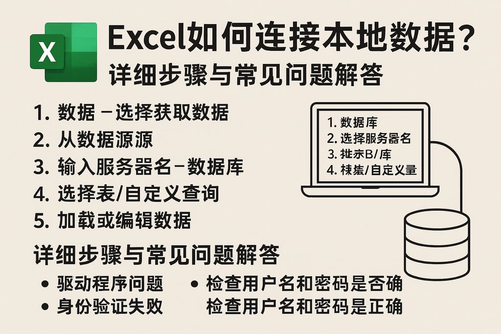 excel如何连接本地数据库连接？详细步骤与常见问题解答