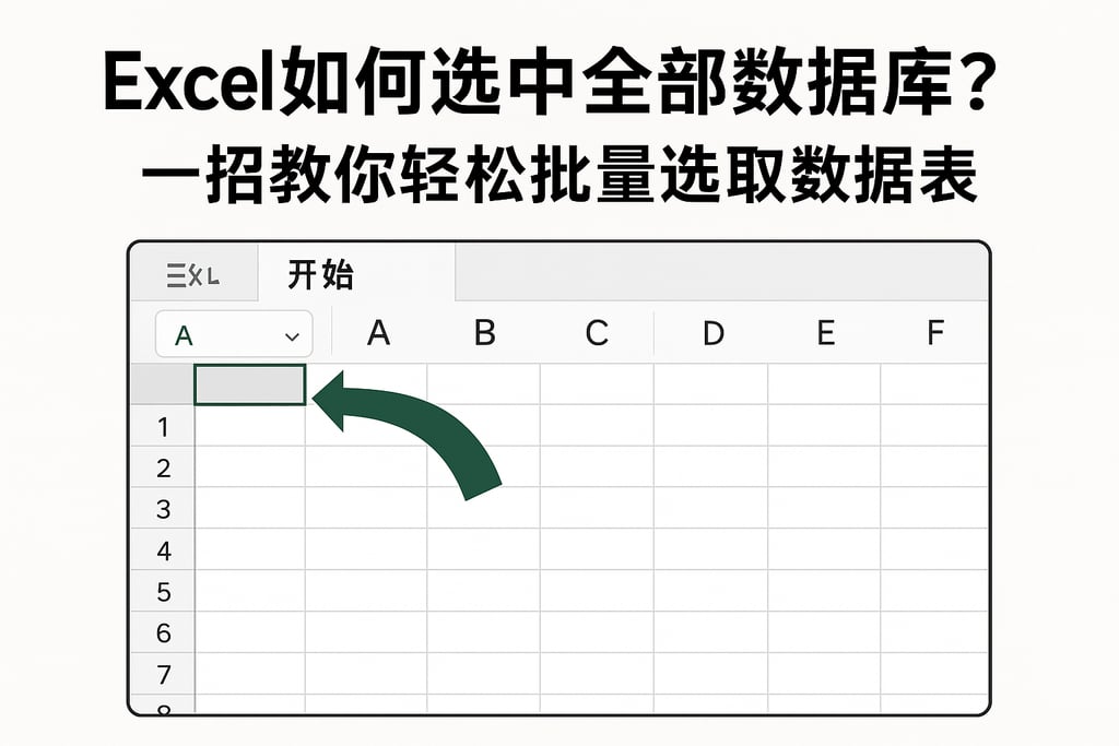 excel如何选中全部数据库？一招教你轻松批量选取数据表