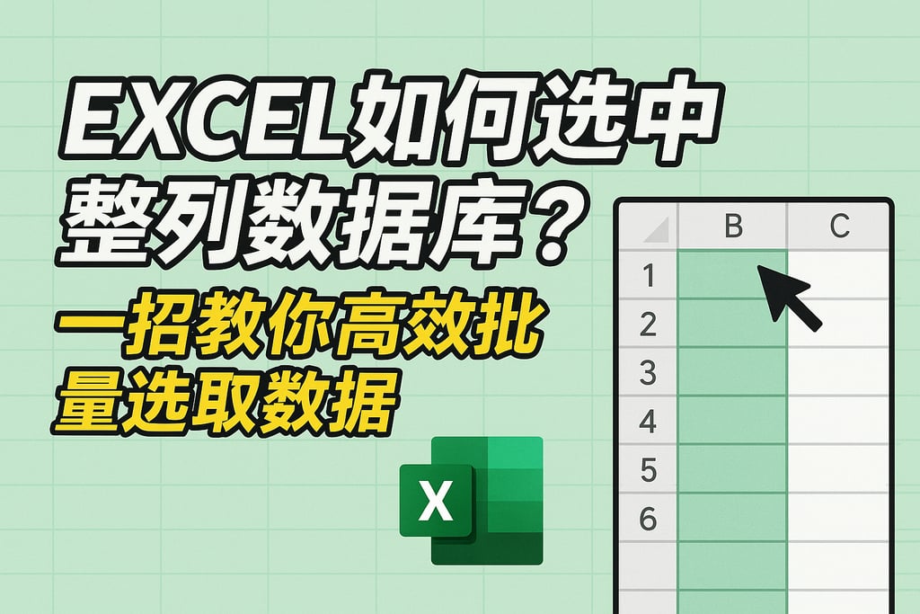 excel如何选中整列数据库？一招教你高效批量选取数据