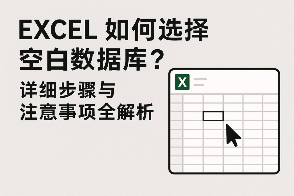 excel如何选择空白数据库？详细步骤与注意事项全解析