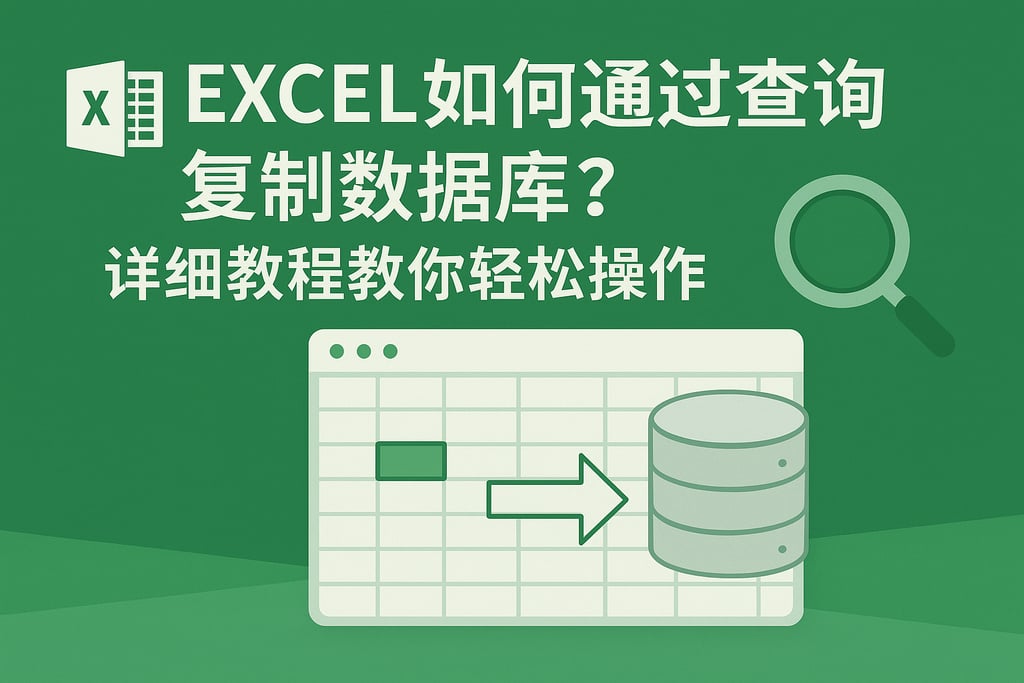 excel如何通过查询复制数据库？详细教程教你轻松操作