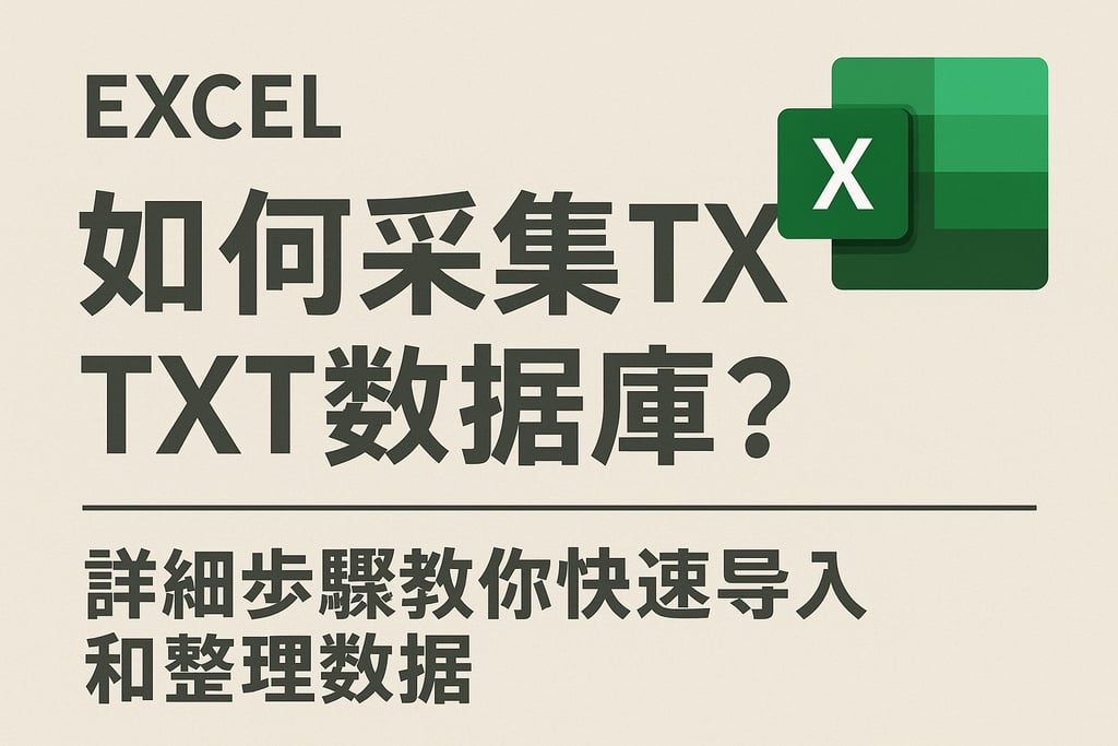 excel如何采集txt数据库？详细步骤教你快速导入和整理数据