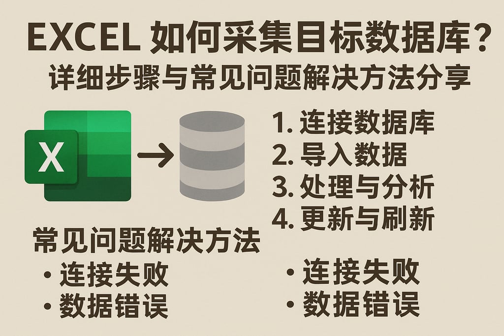 excel如何采集目标数据库？详细步骤与常见问题解决方法分享