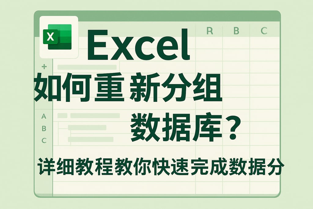 excel如何重新分组数据库？详细教程教你快速完成数据分组