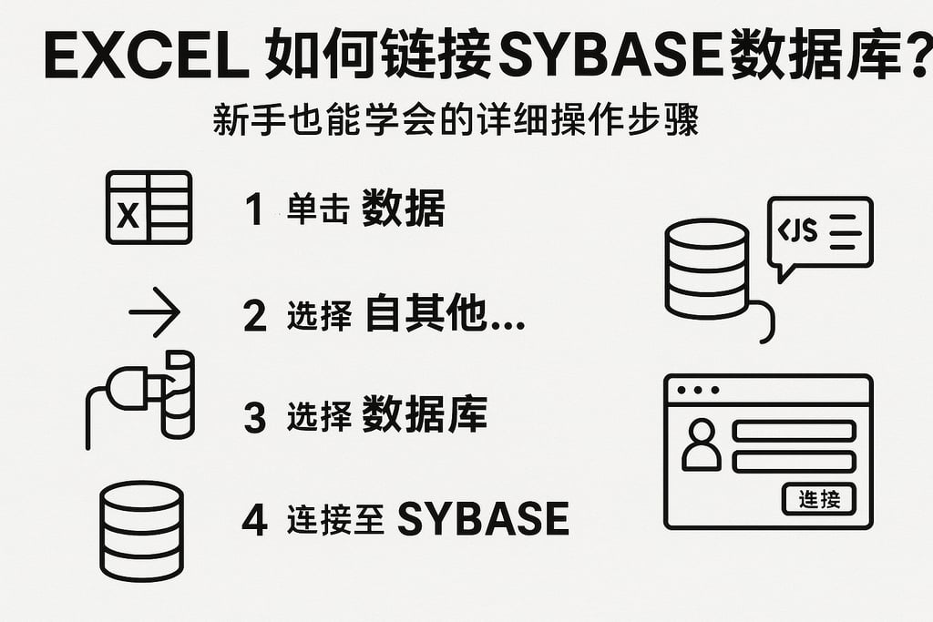 excel如何链接sybase数据库？新手也能学会的详细操作步骤