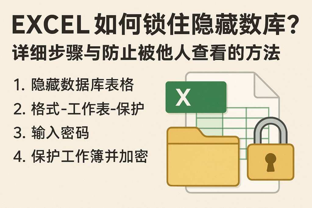 excel如何锁住隐藏数据库？详细步骤与防止被他人查看的方法