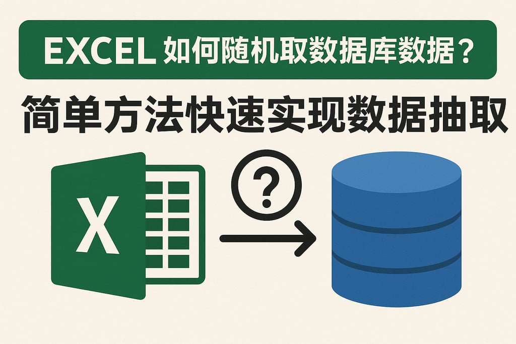 excel如何随机取数据库数据？简单方法快速实现数据抽取