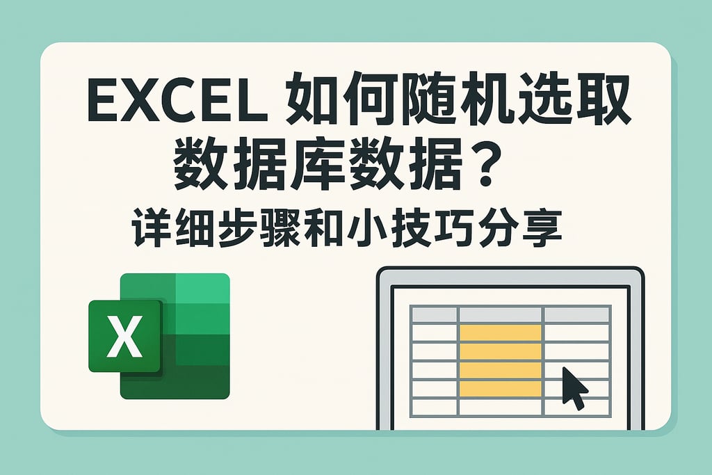 excel如何随机选取数据库数据？详细步骤和小技巧分享