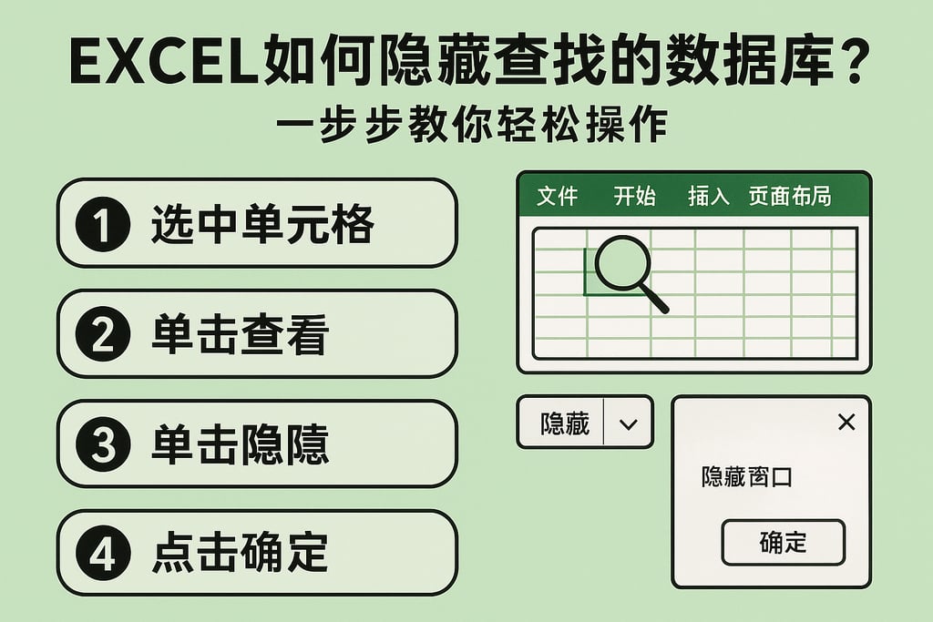 excel如何隐藏查找的数据库？一步步教你轻松操作